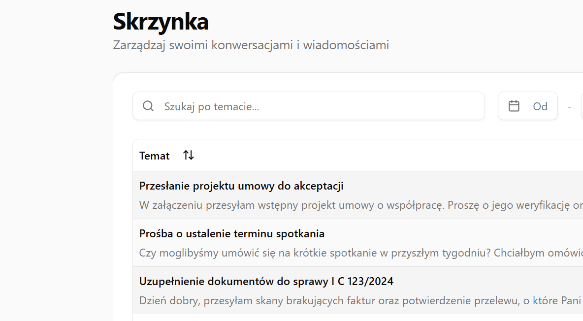 Skrzynka Odbiorcza